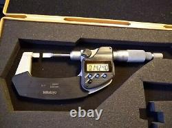 MITUTOYO 0-1 Inch DIGITAL BLADE MICROMETER NO 422-360-30 with CASE