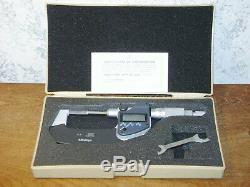 MITUTOYO 0-1 Inch DIGITAL BLADE MICROMETER NO. 422-360 with CASE