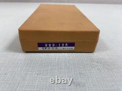 MITUTOYO 0-1 Inch Digit DISC FLANGE MICROMETER # 223-125 with case + wrench