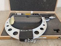 MITUTOYO 10-11 COOLANT PROOF DIGITAL MICROMETER, NO. 293-356, With CASE