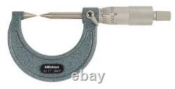 MITUTOYO 112-225 Point Micrometer, 0-1 In, 30 Deg Steel 4CGD8