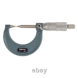 MITUTOYO 112-237 Point Micrometer, 0-1 In, 30 Deg Carbide 4CGD9