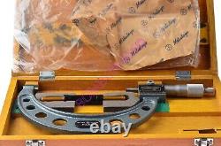 MITUTOYO 125-150 NO-193-106 0.01MM DIGIT OUTSIDE MICROMETER VGLNC WithCASE-GAGE