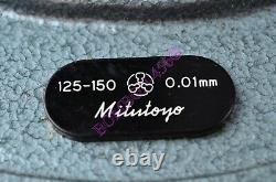 MITUTOYO 125-150 NO-193-106 0.01MM DIGIT OUTSIDE MICROMETER VGLNC WithCASE-GAGE