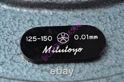 MITUTOYO 125-150 NO-193-106 0.01MM DIGIT OUTSIDE MICROMETER VGLNC WithCASE-GAGE
