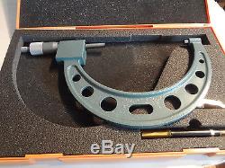 MITUTOYO 193-106 Digit Outside Micrometer, 100-125 mm. 01 mm with case