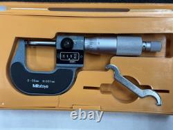 MITUTOYO 193-111 Digital Outside Micrometer 0-25mm with 0.001mm Grad. Japan VGC