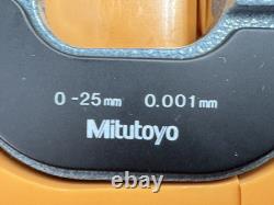 MITUTOYO 193-111 Digital Outside Micrometer 0-25mm with 0.001mm Grad. Japan VGC