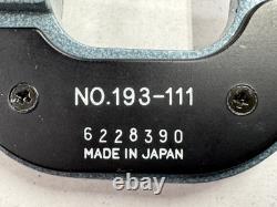 MITUTOYO 193-111 Digital Outside Micrometer 0-25mm with 0.001mm Grad. Japan VGC