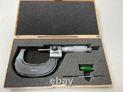 MITUTOYO 193-212 1-2 Digital Micrometer. 0001 Grads Carbide Tip JAPAN