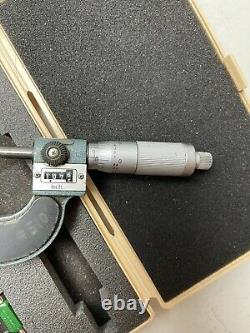 MITUTOYO 193-212 1-2 Digital Micrometer. 0001 Grads Carbide Tip JAPAN