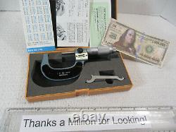 MITUTOYO # 193-212 Digital Micrometer, 1 2 x. 0001, Carbide, Friction, LN