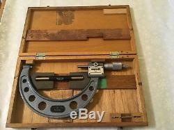 MITUTOYO 193-216 Rolling Digit Outside Micrometer, 5-6 Range. 0001 Grad