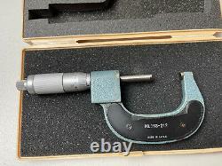 MITUTOYO 1-2 Digital Micrometer 193-212.0001 Grads Carbide Tip JAPAN