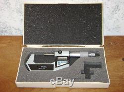 MITUTOYO 1-2 Inch DIGITAL MICROMETER NO 293-712 with CASE