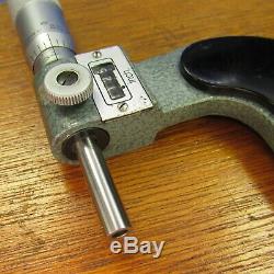 MITUTOYO 226-139 Digital 2-3 Screw Thread Micrometer w 4 Pair Anvil Machinist