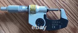 MITUTOYO 293-330-30 0 1 (0 25mm) Range. 0001 Flat End Outside Micrometer