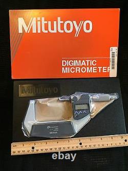 MITUTOYO 293-332-30 Coolant Proof Digital Micrometer With Ratchet Stop