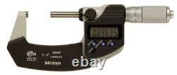 MITUTOYO 293-336-30 Electronic Micrometer, 1-2 In, 0.00005 In 4CGF8
