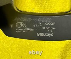 MITUTOYO 293-336 Electronic Micrometer, 1 2 In, 0.00005Resolution, Without Box