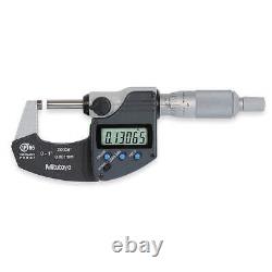 MITUTOYO 293-340-30CAL Digital Micrometer, 0-1 In, Cert, Ratchet