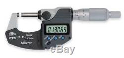 MITUTOYO 293-340-30CERT Digital Micrometer, 0 to 1, Cert, Ratchet