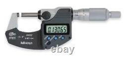 MITUTOYO 293-340-30 Digital Micrometer, 0-1 In, Ratchet 4LA75