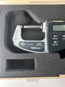 MITUTOYO 293-676 DIGITAL MICROMETER- Works Needs Battery