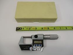 MITUTOYO # 293-705 Digital Micrometer 0 1 x. 00005 Carbide Tip Friction LN