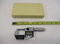 MITUTOYO # 293-705 Digital Micrometer 0 1 x. 00005 Carbide Tip Friction LN