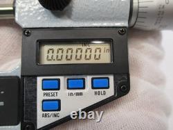 MITUTOYO # 293-705 Digital Micrometer 0 1 x. 00005 Carbide Tip Friction LN
