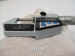 MITUTOYO # 293-705 Digital Micrometer 0 1 x. 00005 Carbide Tip Friction LN