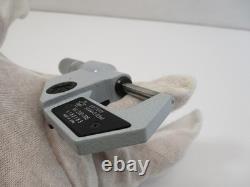 MITUTOYO # 293-705 Digital Micrometer 0 1 x. 00005 Carbide Tip Friction LN