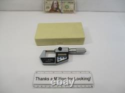 MITUTOYO # 293-705 Digital Micrometer 0 1 x. 00005 Carbide Tip Friction LN