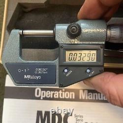 MITUTOYO 293-711 Electronic Digital Micrometer, 0 1.00005.001 mm Nice