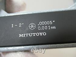 MITUTOYO # 293-712 Electronic Digital Micrometer, 1 2, X. 00005 &. 001 mm