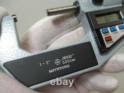 MITUTOYO # 293-712 Electronic Digital Micrometer, 1 2, X. 00005 &. 001 mm