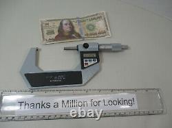 MITUTOYO # 293-713 Electronic Digital Micrometer, 2 3, X. 00005 &. 001 mm