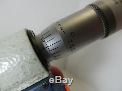 MITUTOYO # 293-722-30, 1 2 x. 00005 or. 001 mm Digital Micrometer, Case, EC