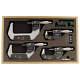 MITUTOYO 293-961-30 Micrometer Set, 0-4In, 0.00005In, 4Pc 4CGG3
