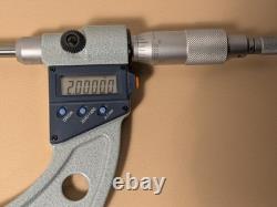 MITUTOYO 2-3 Inch DIGITAL Blade MICROMETER NO 422-313-30 with CASE & STANDARD