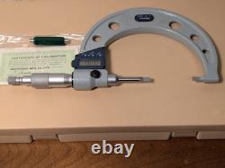 MITUTOYO 2-3 Inch DIGITAL Blade MICROMETER NO 422-313-30 with CASE & STANDARD