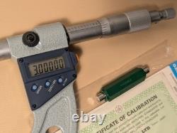 MITUTOYO 2-3 Inch DIGITAL Blade MICROMETER NO 422-313-30 with CASE & STANDARD