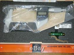 MITUTOYO 2-3 Inch DIGITAL MICROMETER NO 293-342-30 with CASE & STANDARD NOS