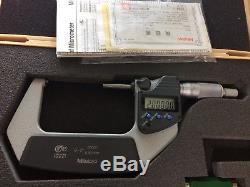 MITUTOYO 2-3 Inch DIGITAL MICROMETER NO 293-342 with CASE & 1 INCH STANDARD