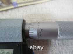 MITUTOYO # 323-711 Digital Disc Micrometer, 0 1 x. 00005 &. 001 mm Grads, LN