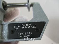 MITUTOYO # 323-711 Digital Disc Micrometer, 0 1 x. 00005 &. 001 mm Grads, LN