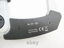 MITUTOYO 331-261-30 DIGITAL 25mm MICROMETER IP65 TYPE B SPLINE 5mm DIAMETER 2 MM