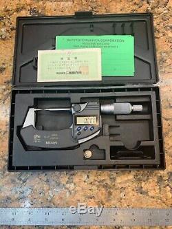 MITUTOYO 342-351-30 Digital Carbide Point Micrometer Ratchet Thimble E227
