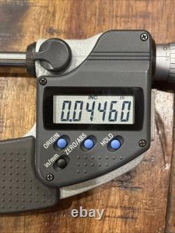 MITUTOYO 342-361-30 Point Outside Digital Micrometer 0-1 Chipped Anvil